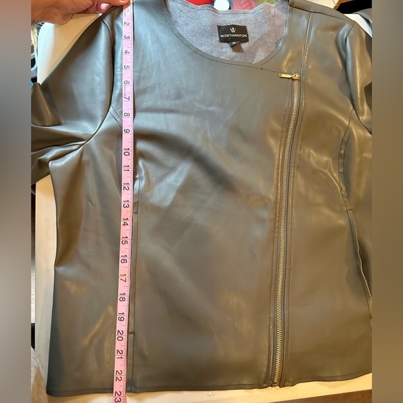 Worthington Faux Leather Jacket size XL - Picture 8 of 8